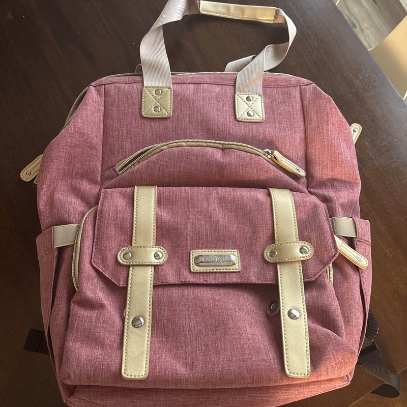 Falanko Backpack For Women Wide Open USB Charging Port 15.6inch Laptop Travel