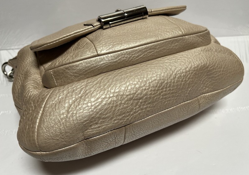 Coach KRISTEN F22306 Leather TAUPE Convertible Shoulder Crossbody Bag/Dust Bag gallery