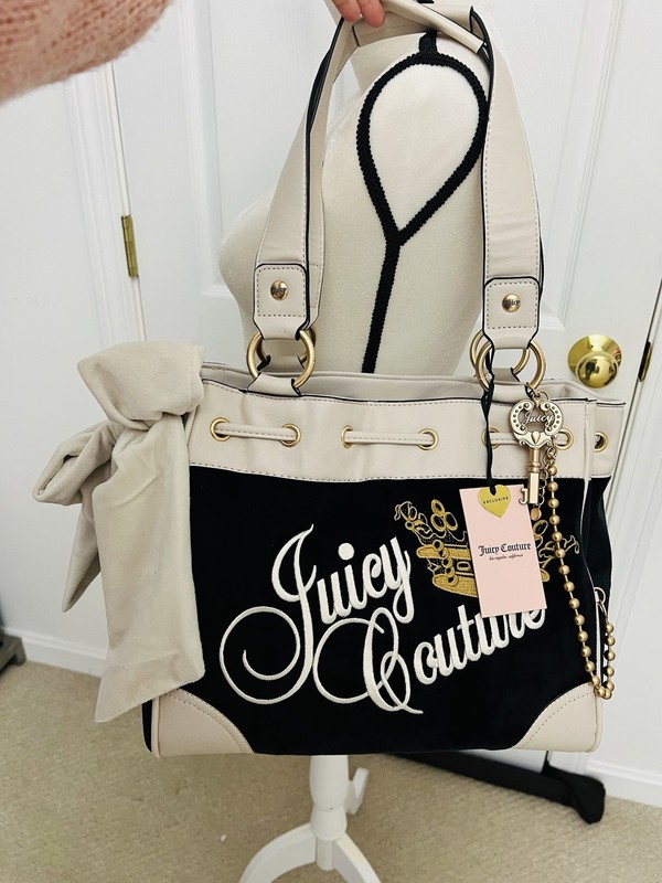 Juicy Couture The Key To Juicy Tote Daydreamer Tote Bag Liquorice Black NWT