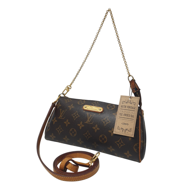 Authentic Louis Vuitton Eva Clutch Monogram M95567 Guaranteed Genuine Bag CLA414
