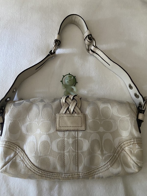 COACH Y2K Vintage Soho Small Flap Shoulder Bag Canvas & Leather 1457 RARE