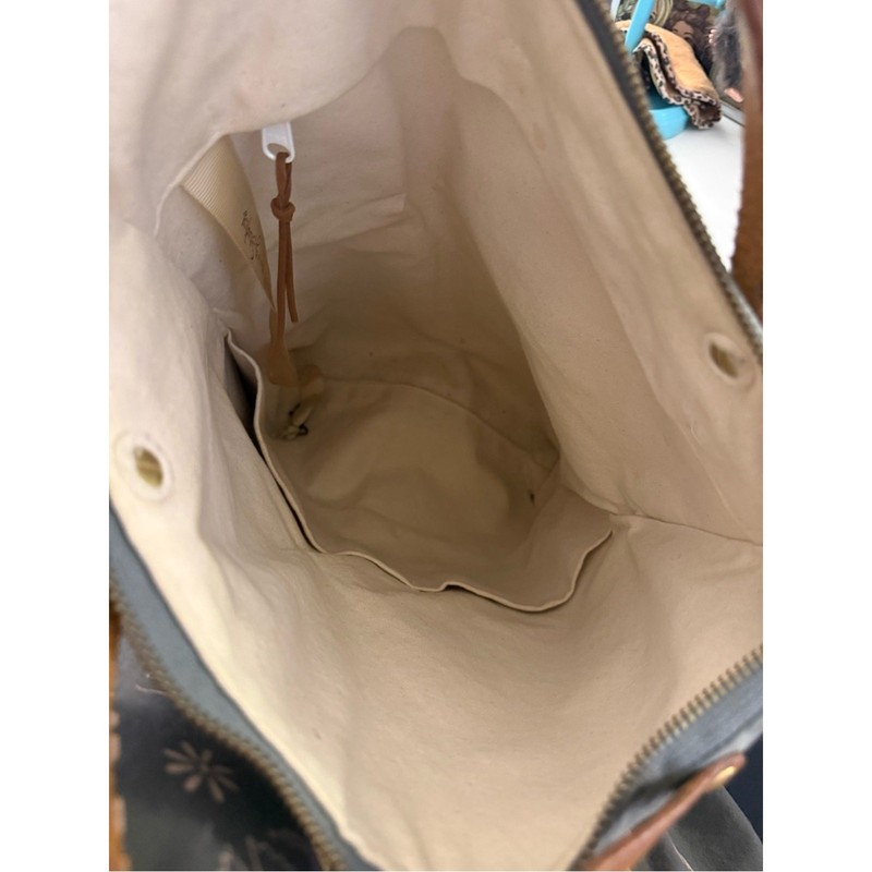 Monday Morning Studios Waxed Canvas Foldover Tote in Grey gallery