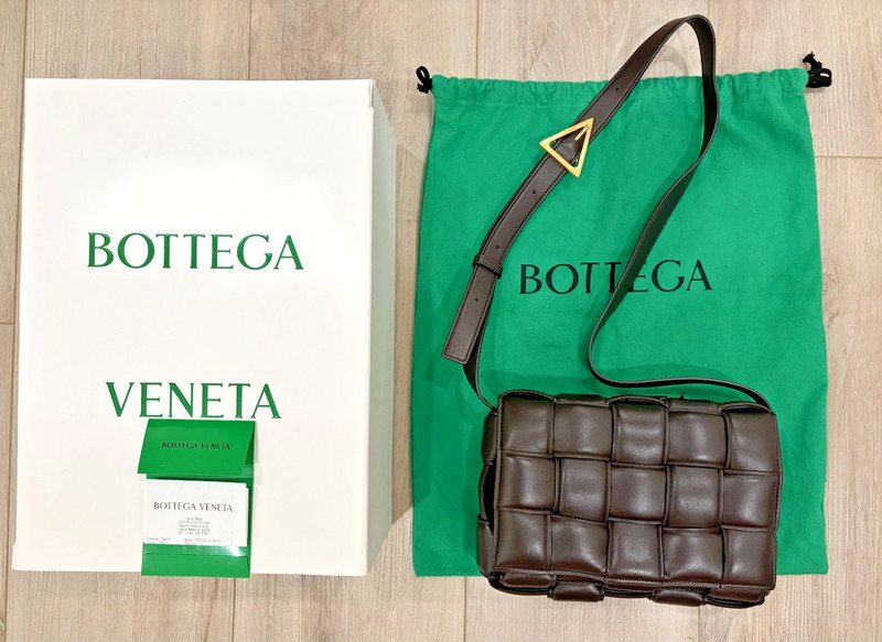 Bottega Veneta Padded Cassette Bag – Dark Brown (Fondant) – Includes Dust bag