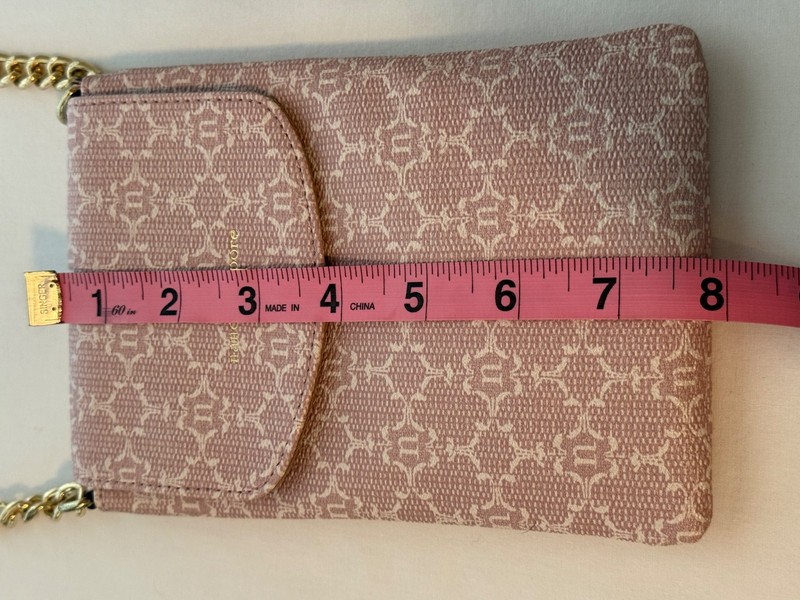 Nanette Lepore Pink Crossbody Phone Bag with Adjustable Strap Gold Tone Hardware gallery