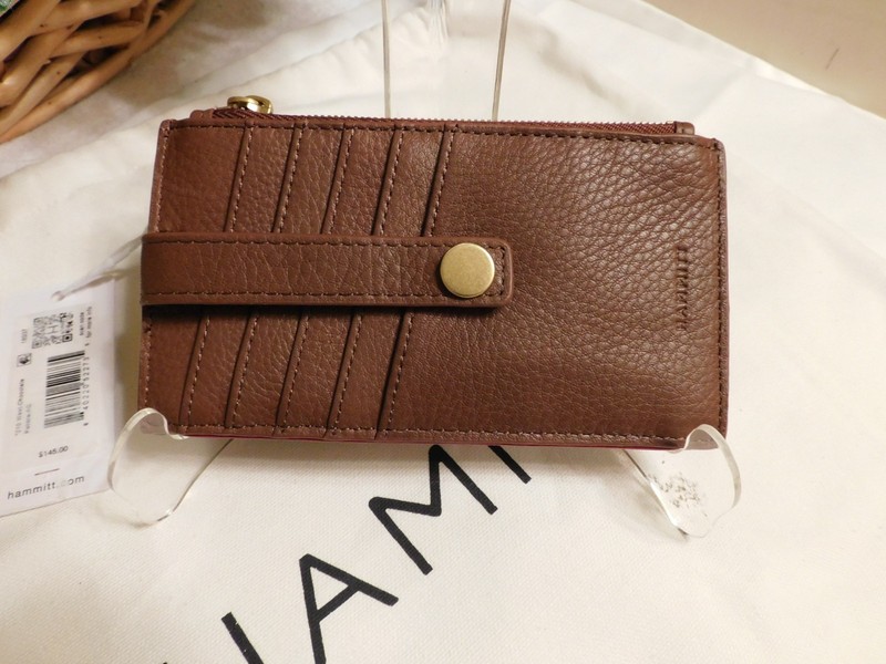 NWT HAMMITT 210 WEST WALLET IN CHOCOLATE **$145 ** FREE SHIPPING **