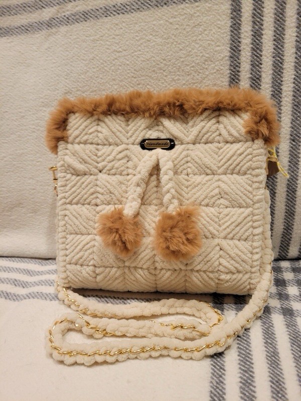 Artisan Fluff Fashion Purse Handmade By A Local Designer