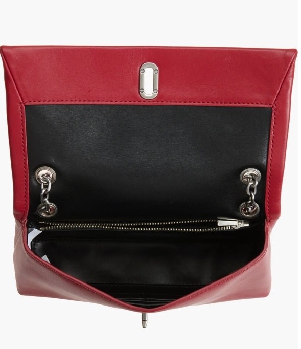 Marc Jacobs The Dual Chain Strap Mini Leather Shoulder Bag Crossbody ~NWT~ Red gallery